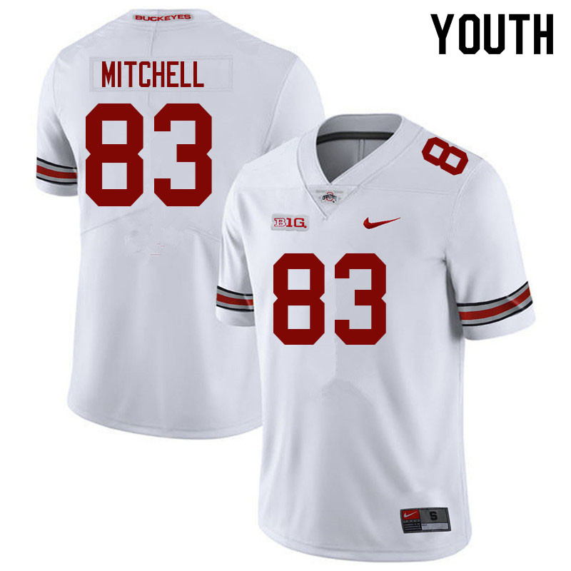 Youth #83 Joop Mitchell Ohio State Buckeyes College Football Jerseys Sale-White